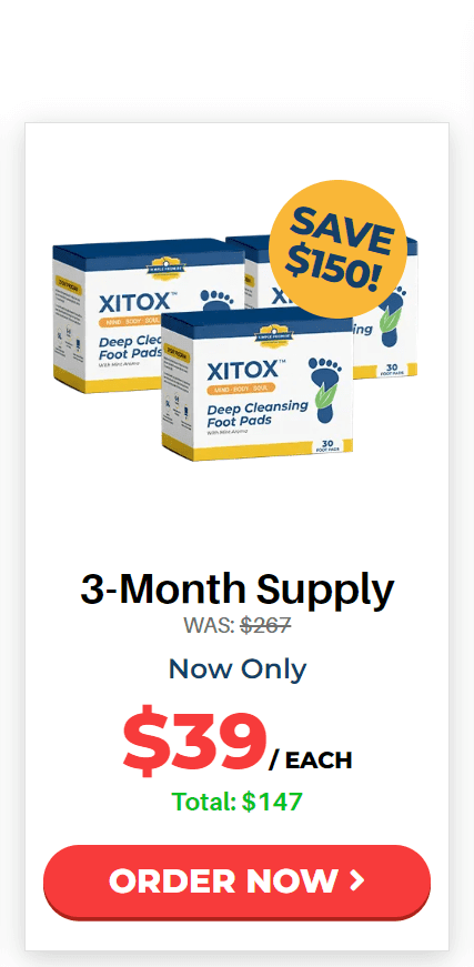  Xitox Foot Pads 6 bottles